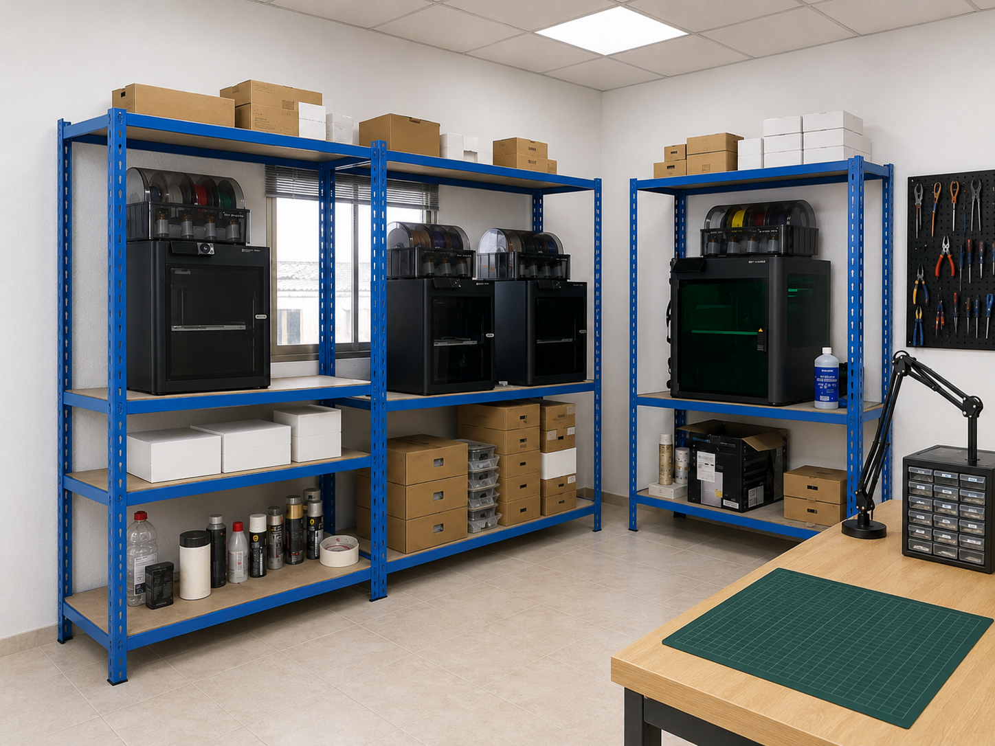 Instalaciones y equipo de trabajo de Bluelab Diseño e Impresión 3D